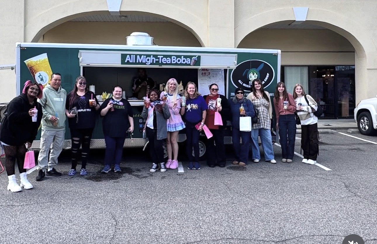 Guests at the All Migh-Tea Boba truck